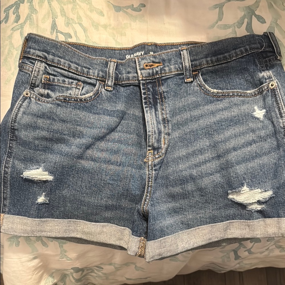 Old Navy Distressed Blue Jean Shorts